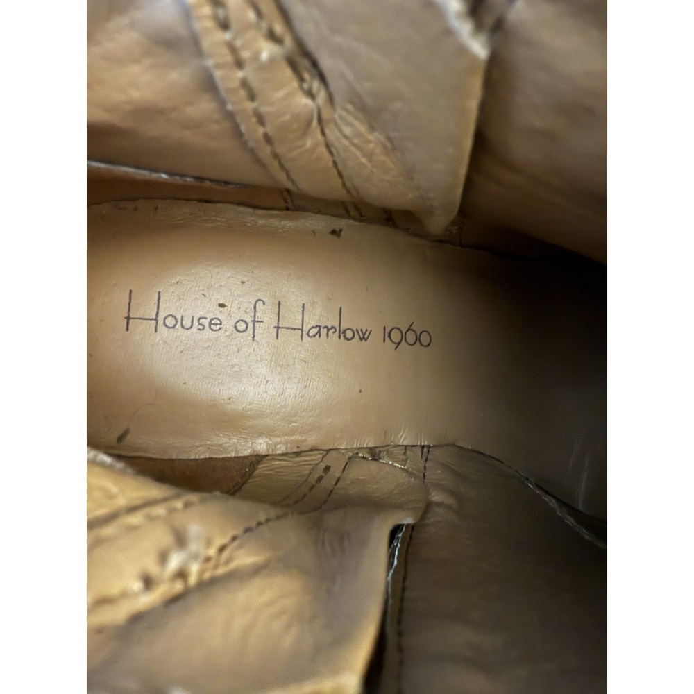 House of Harlow 1960 Ankle Boots Women's 7.5 Chestnut Brown Leather Rita style - Picture 9 of 9
